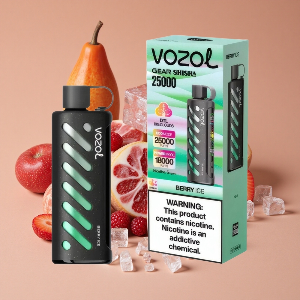 VOZOL Gear Shisha 25000 Puffs Vape Desechable Baya Helada con 1000mAh