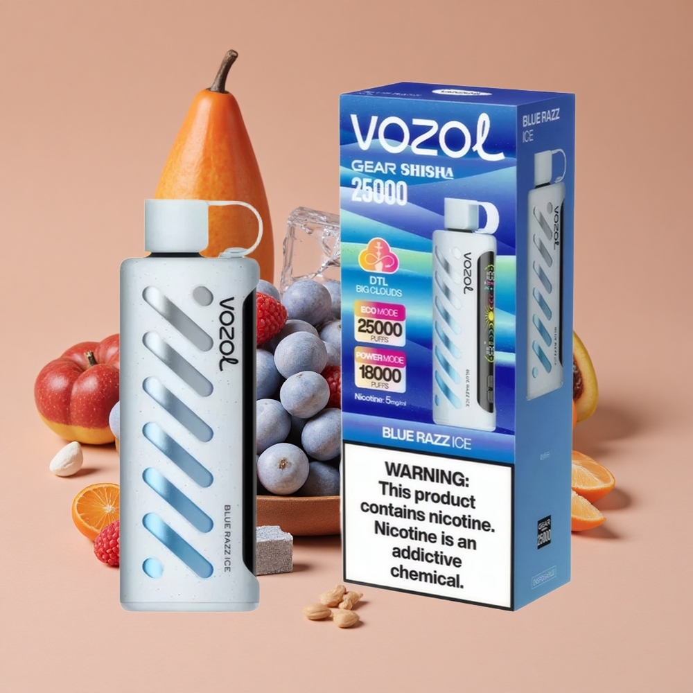VOZOL Gear Shisha 25000 Puffs Vape Desechable Blue Razz Ice