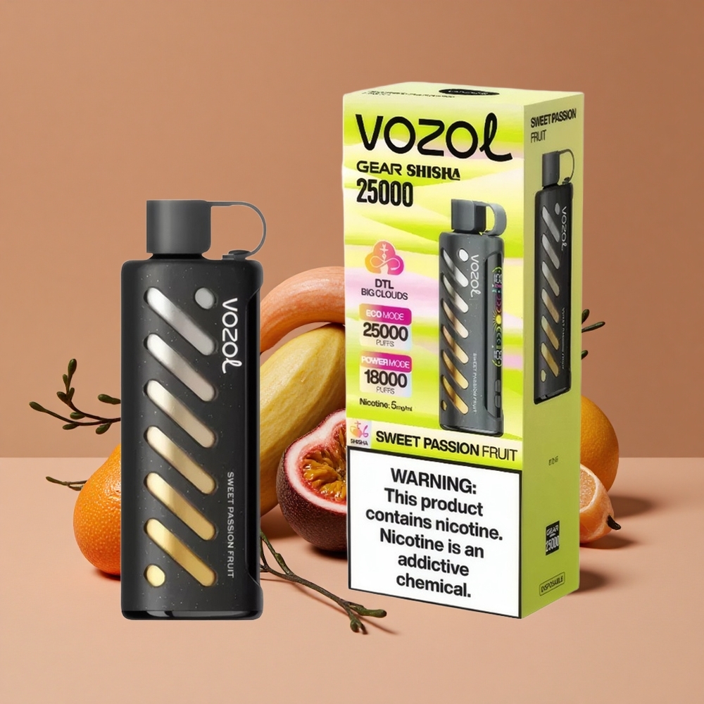VOZOL Gear Shisha 25000 Puffs Vape Desechable Fruta de la Pasión Dulce