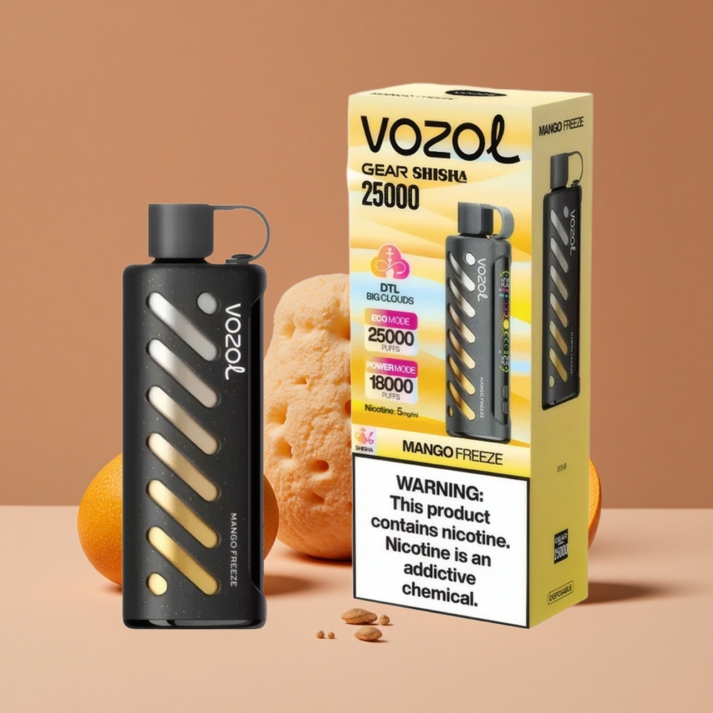 VOZOL Gear Shisha 25000 Puffs Vape Desechable Mango Helado