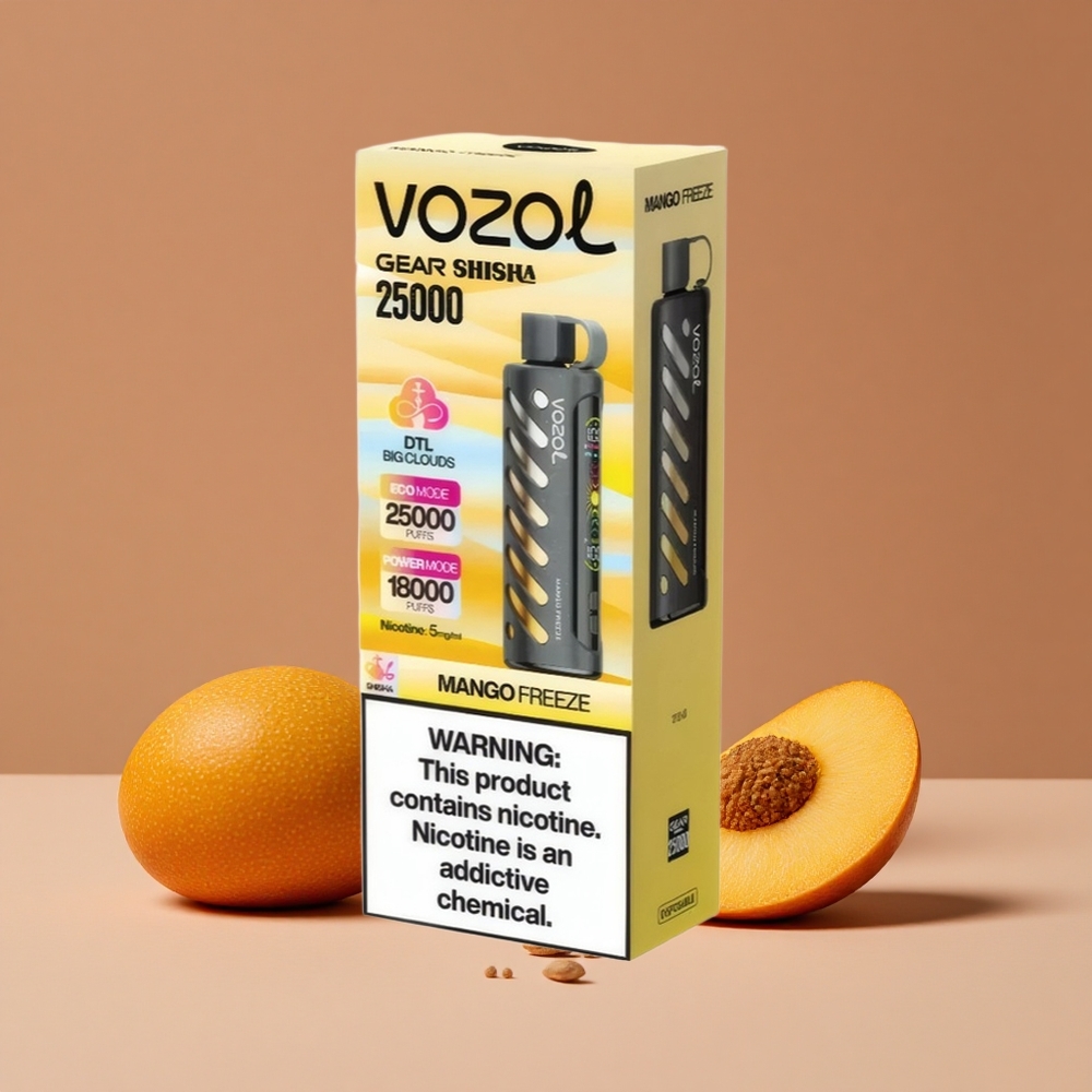 VOZOL Gear Shisha 25000 Puffs Vape Desechable Mango Helado