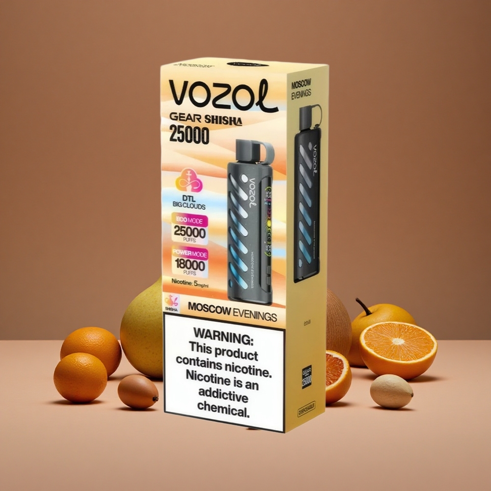 VOZOL Gear Shisha 25000 Puffs Vape Desechable Noches de Moscú