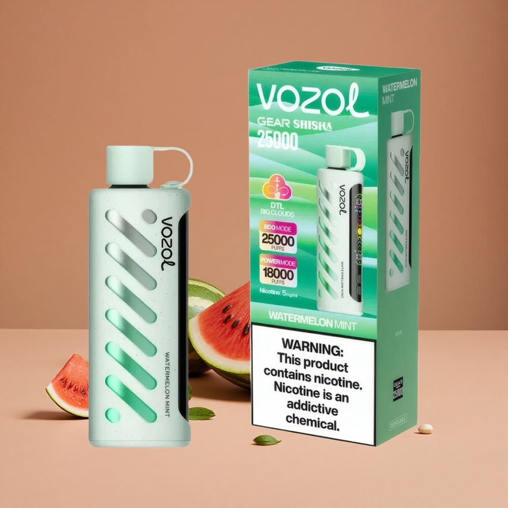 VOZOL Gear Shisha 25000 Puffs Vape Desechable Sandía Menta