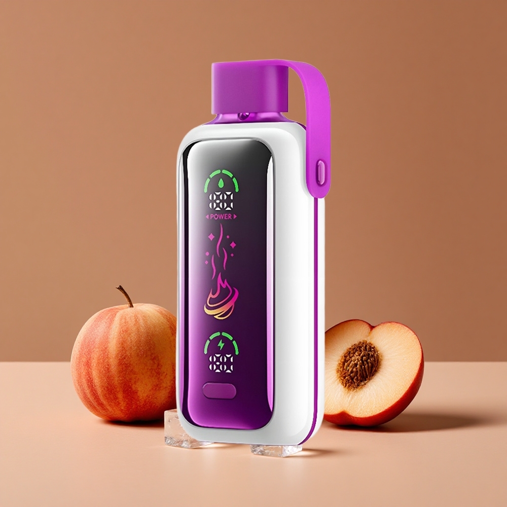 VOZOL Star 20000 Puffs Vape Desechable Jugo de Melocotón Hielo con Pantalla HD 22