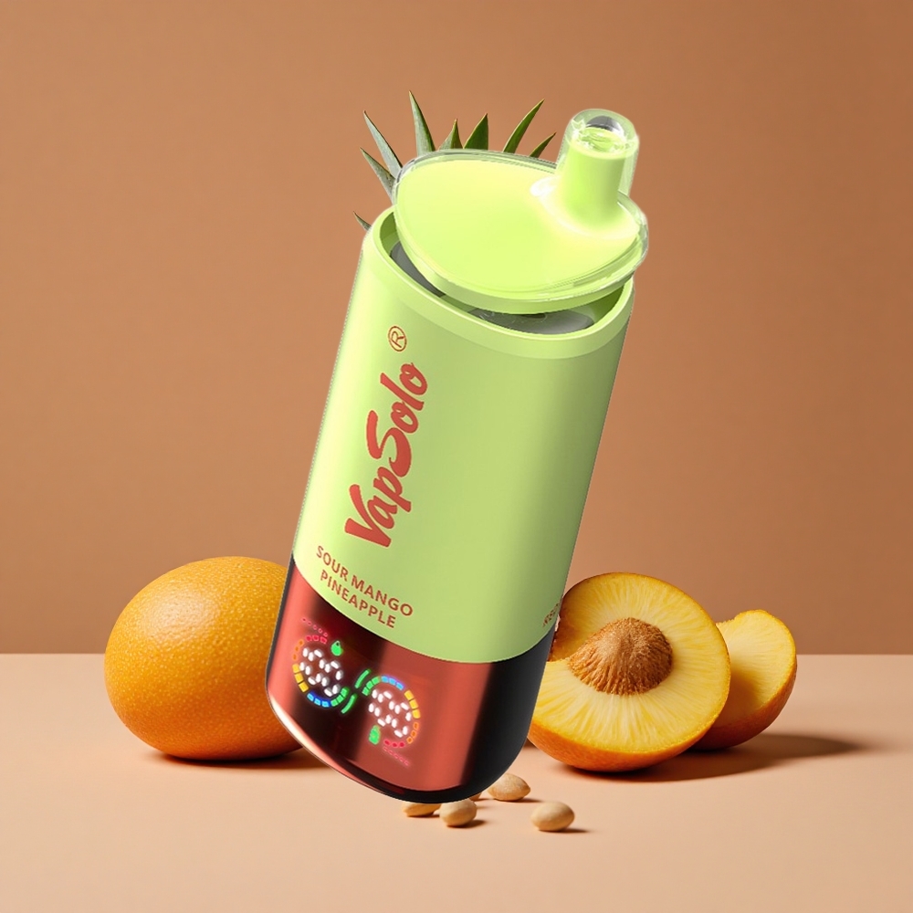 VapSolo Triple 30000 Puffs Vape Desechable Mango Piña Ácido con 40ml de E-Líquido