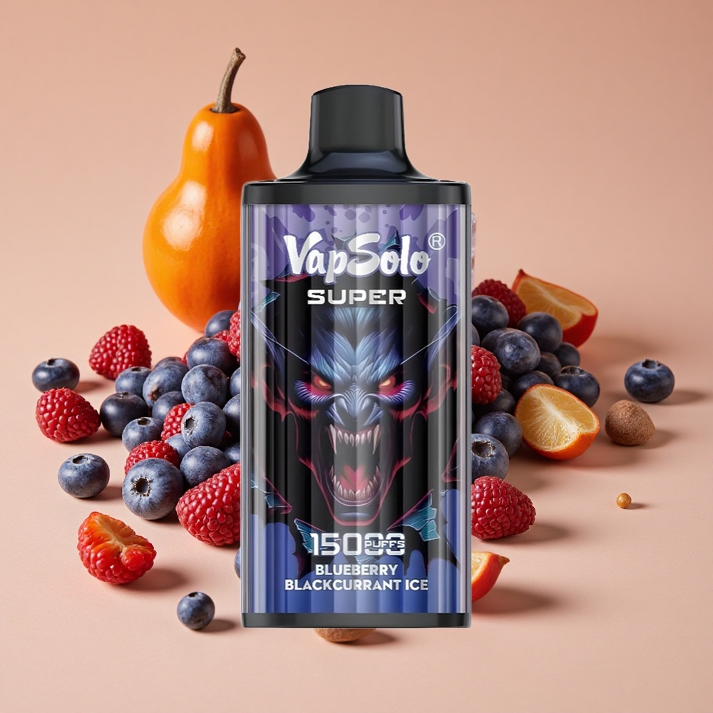 Vapsolo Super 15000 Puffs 850mAh Azul Morá Negro Hielo Desechable
