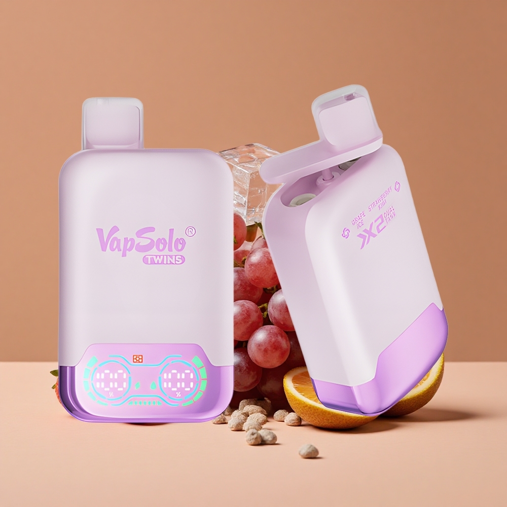 Vapsolo Twins 20000 Puffs Desechable Uva Helada  Fresa Kiwi 40 ml