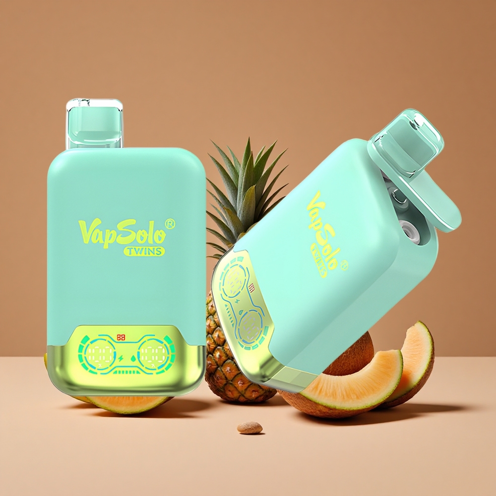 Vapsolo Twins 20000 Puffs Triple Melón  Piña Coco con 40 ml de E-Líquido