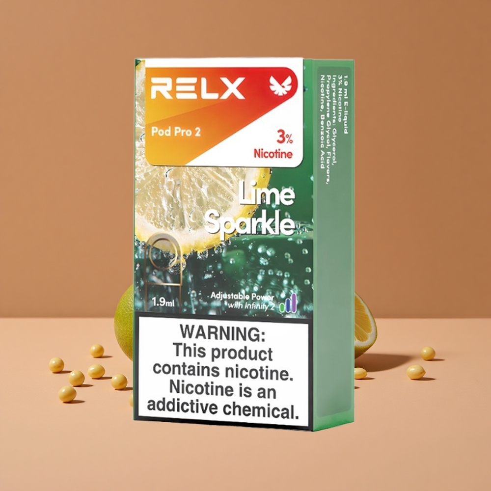 Relx Pod Pro 2 600 Puffs Lima Centella Capacidad de Vapeo 1.9ml