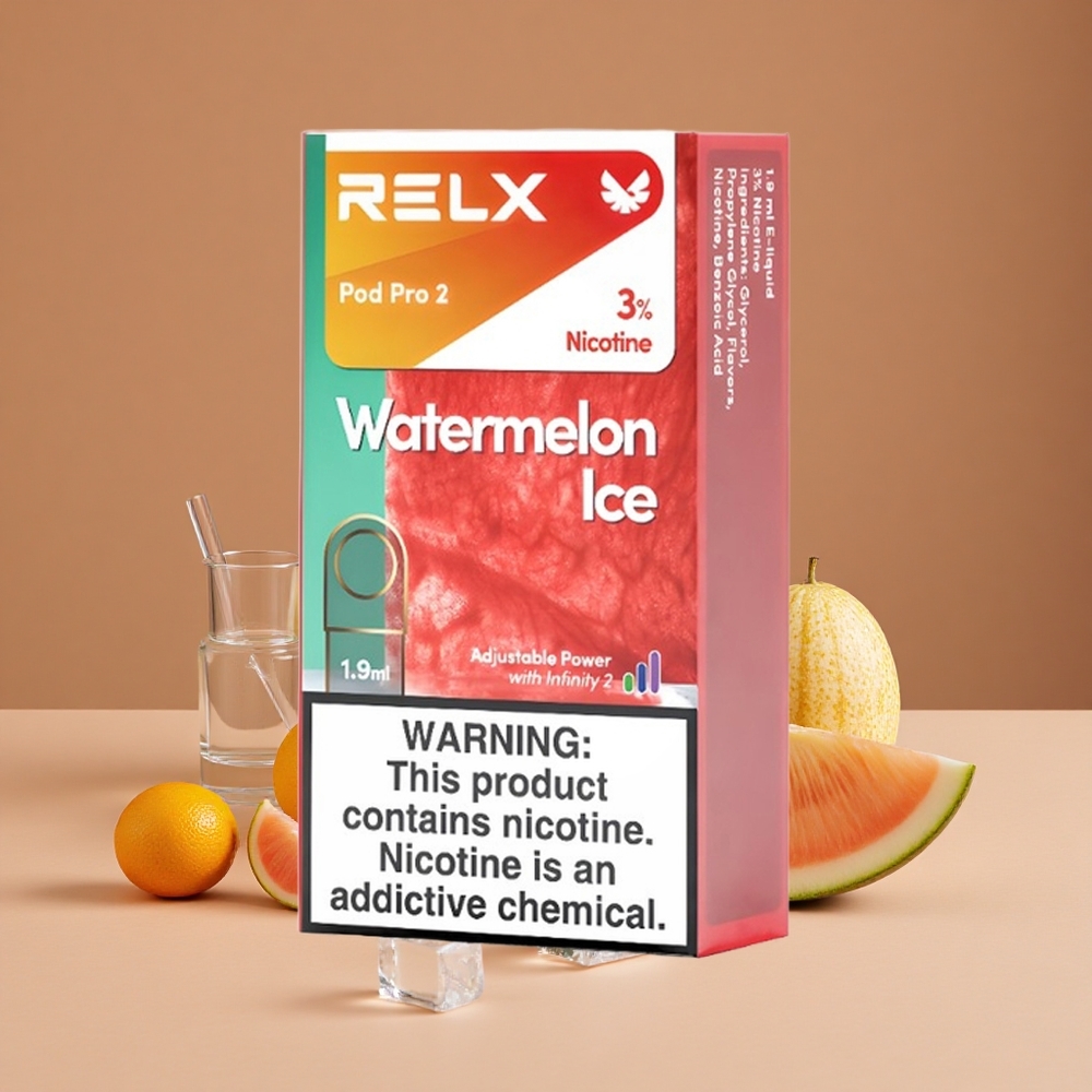 Relx Pod Pro 2 600 Puffs Sandía Helada con 3% de Nicotina
