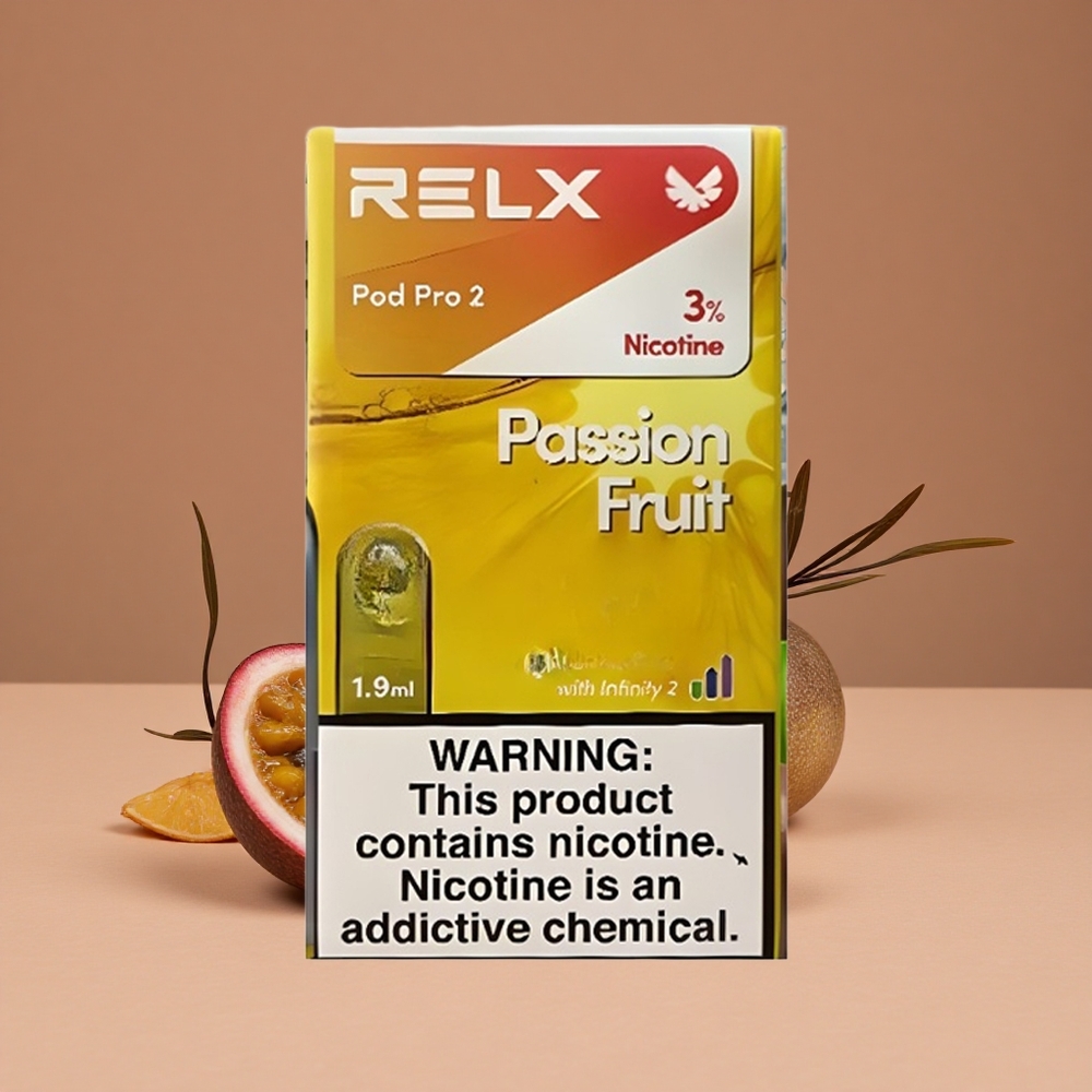 Relx Pod Pro 2 Dispositivo de Vapeo Maracuyá con 600 Puffs y 3% Nicotina