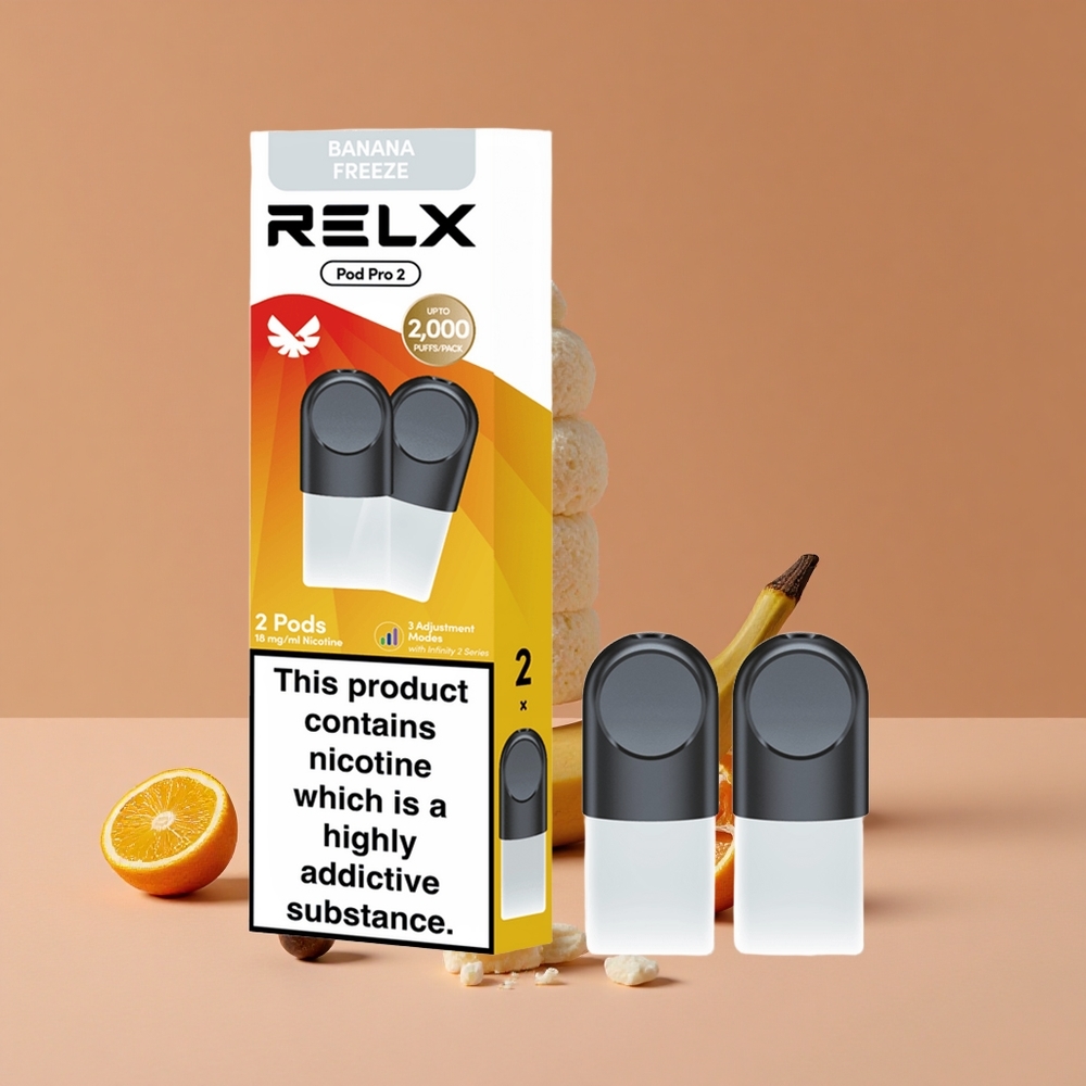 Relx Pod Pro 2 Dispositivo de Vapeo Postre-Plátano Helado 1.9ml Capacidad
