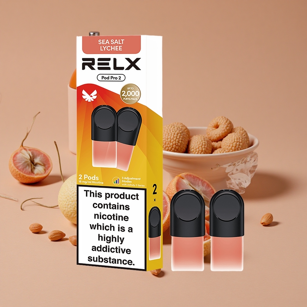 Relx Pod Pro 2 Dispositivo de Vapeo con 600 Puffs Lichi Sal Marina