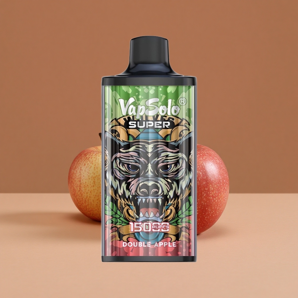 Vapsolo Super 15000 Puffs Vape Desechable Doble Manzana con Batería 850mah