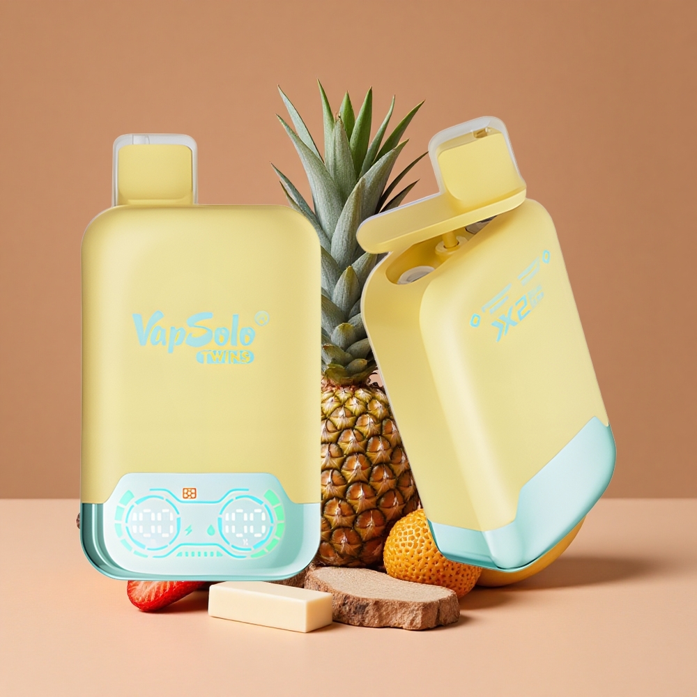 Vapsolo Twins 20000 Puffs 40 ml Piña Coco  Fresa Banana Tipo-C