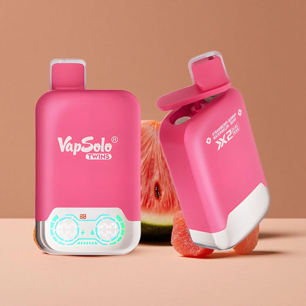 Vapsolo Twins 20000 Puffs Fresa Sandía Osito de Goma con 40 ml de E-Líquido